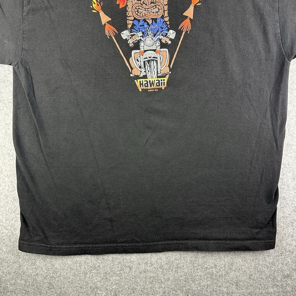Harley Davidson Shirt Mens XL Black Honolulu Hawaii Tiki Motorcycle Adult Tee - Picture 5 of 14